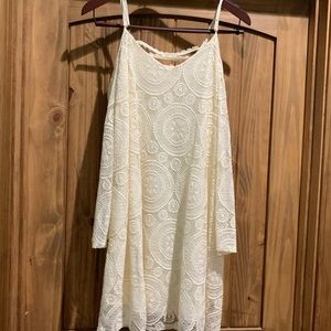 Ivory love fire lace dress
